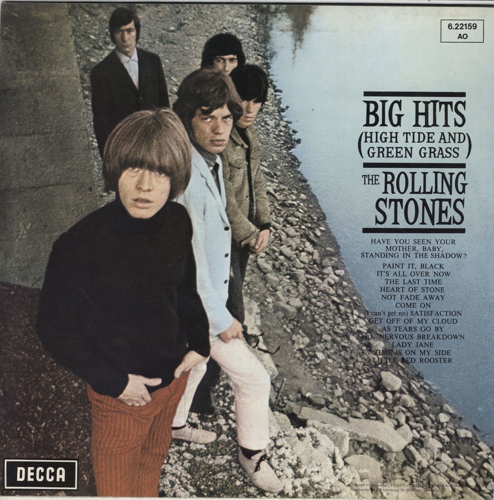 The Rolling Stones Big Hits (High Tide And Green Grass) - White label German Promo vinyl LP album (LP record)