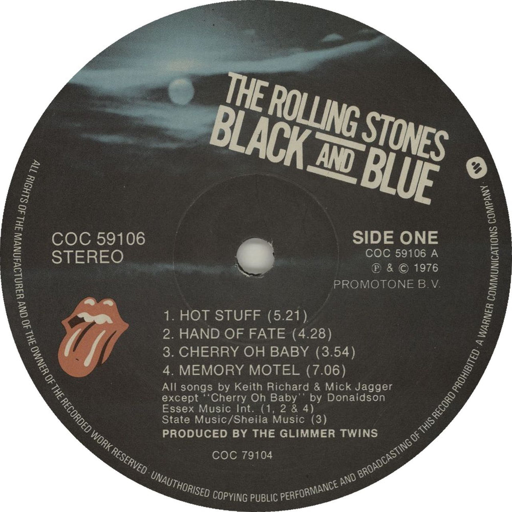 The Rolling Stones Black And Blue - 2nd UK vinyl LP album (LP record)