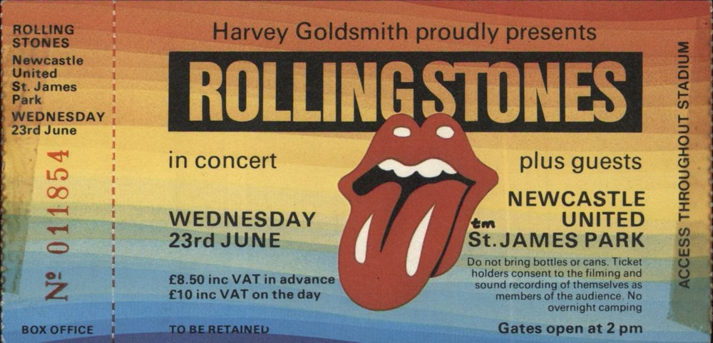 The Rolling Stones European Tour '82 + Ticket Stub UK tour programme ROLTREU613323