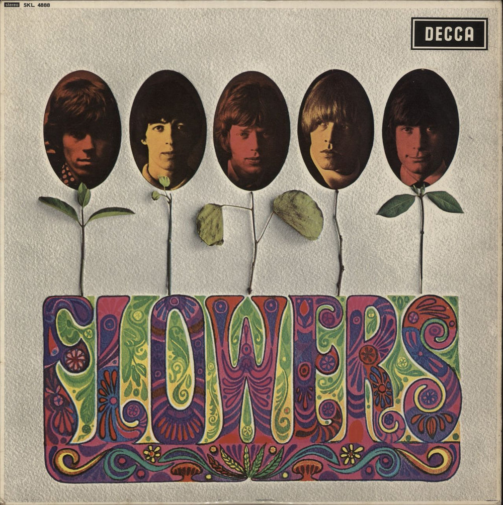 The Rolling Stones Flowers - Export - 1st - Unboxed UK vinyl LP album (LP record) SKL4888
