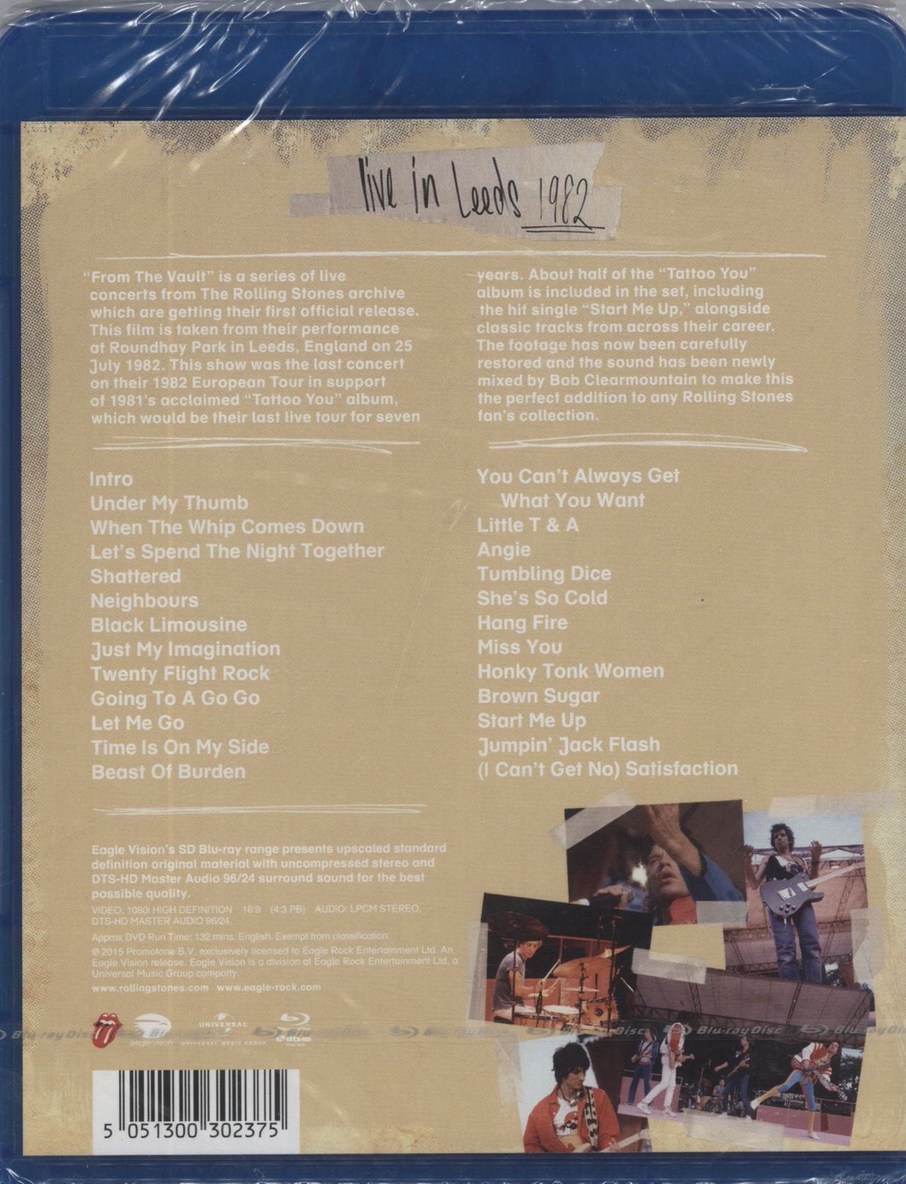 The Rolling Stones From The Vault - Live In Leeds 1982 - Sealed UK