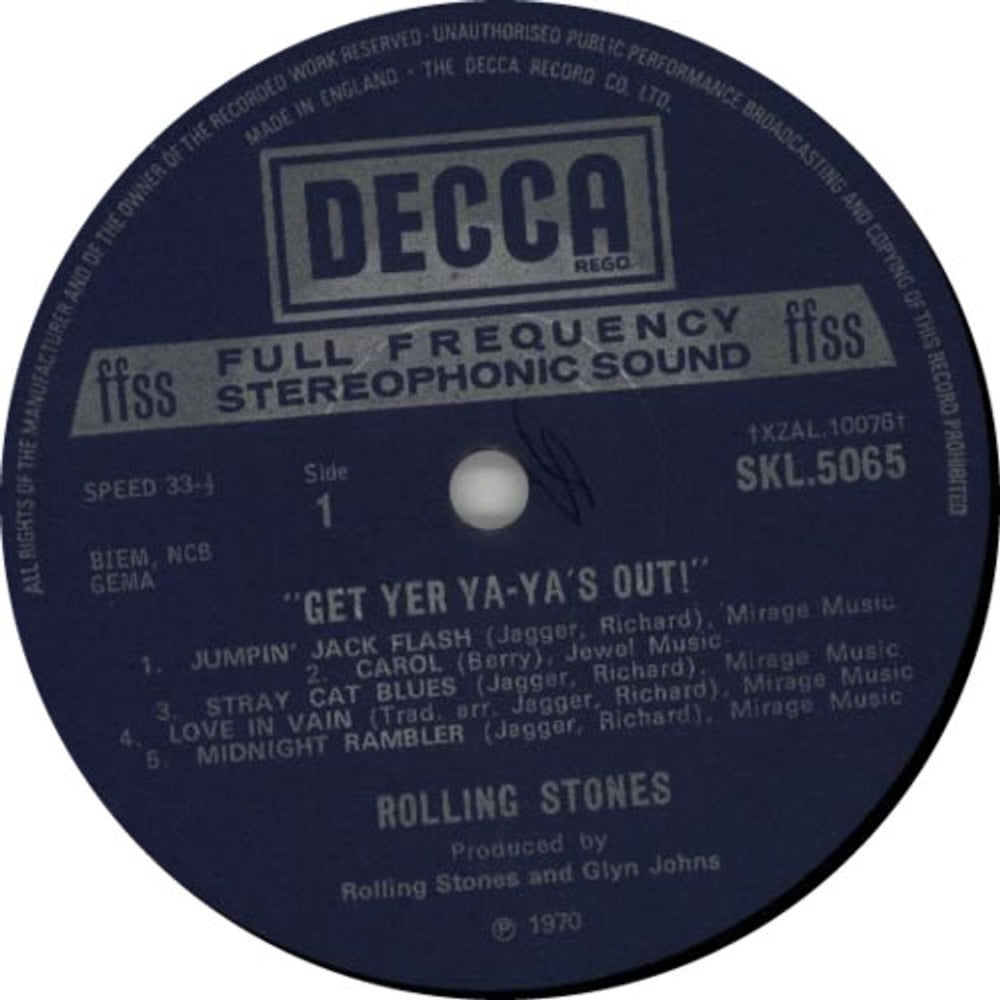 The Rolling Stones Get Yer Ya-Ya's Out! - late 70s UK vinyl LP album (LP record) ROLLPGE604623