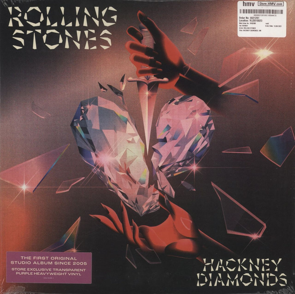 The Rolling Stones Hackney Diamonds - Purple Vinyl - Shrink UK vinyl LP album (LP record) 554645-9