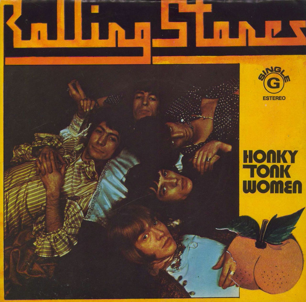 The Rolling Stones Honky Tonk Women Portugese 7" vinyl single (7 inch record / 45) PF13635