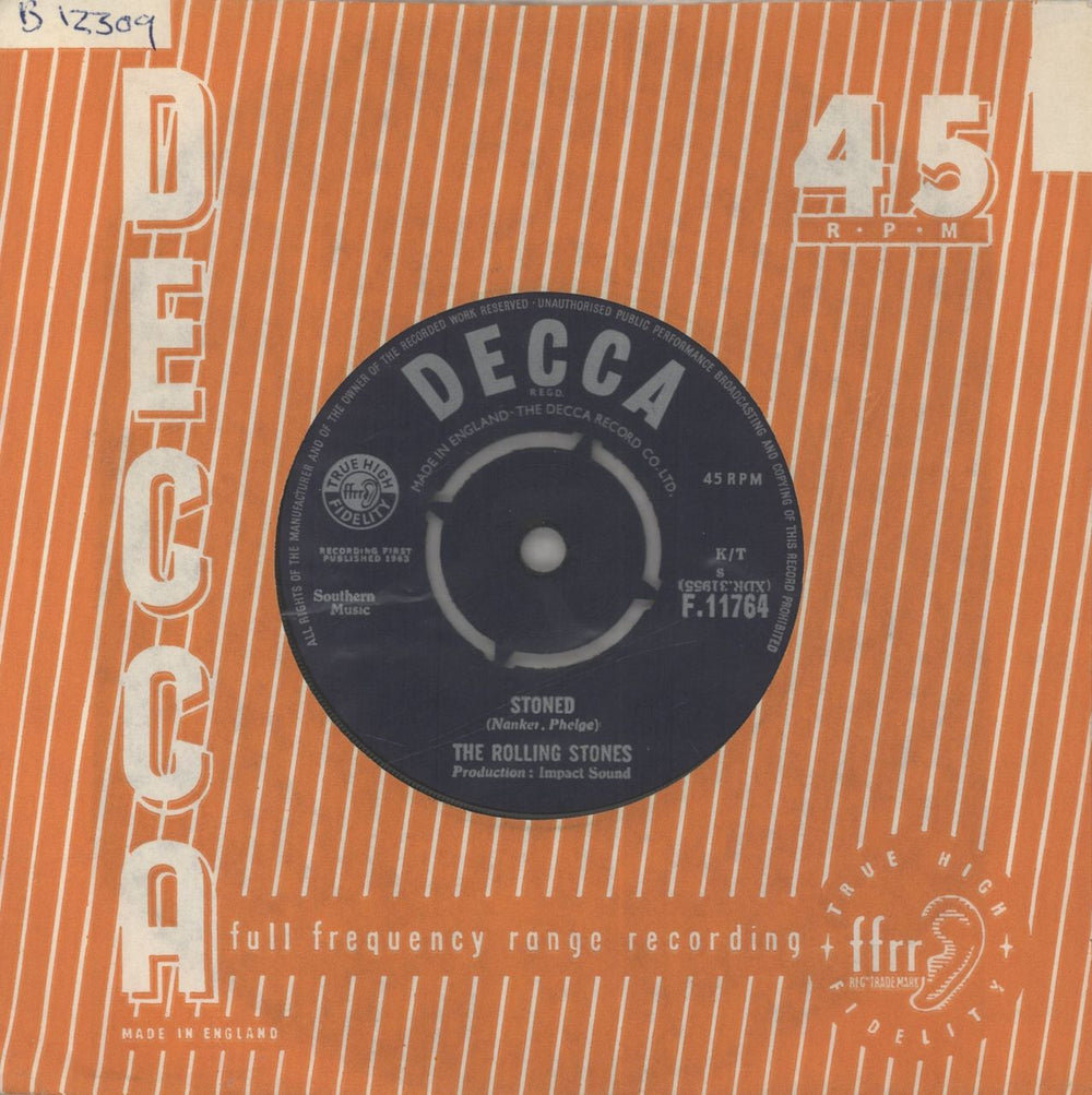 The Rolling Stones I Wanna Be Your Man - 1st UK 7" vinyl single (7 inch record / 45)