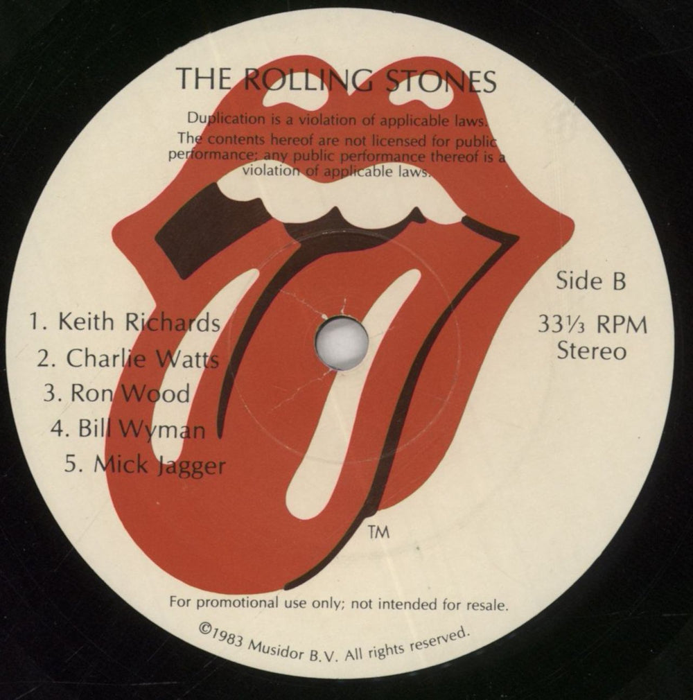 The Rolling Stones Interviews US Promo 7" vinyl single (7 inch record / 45)