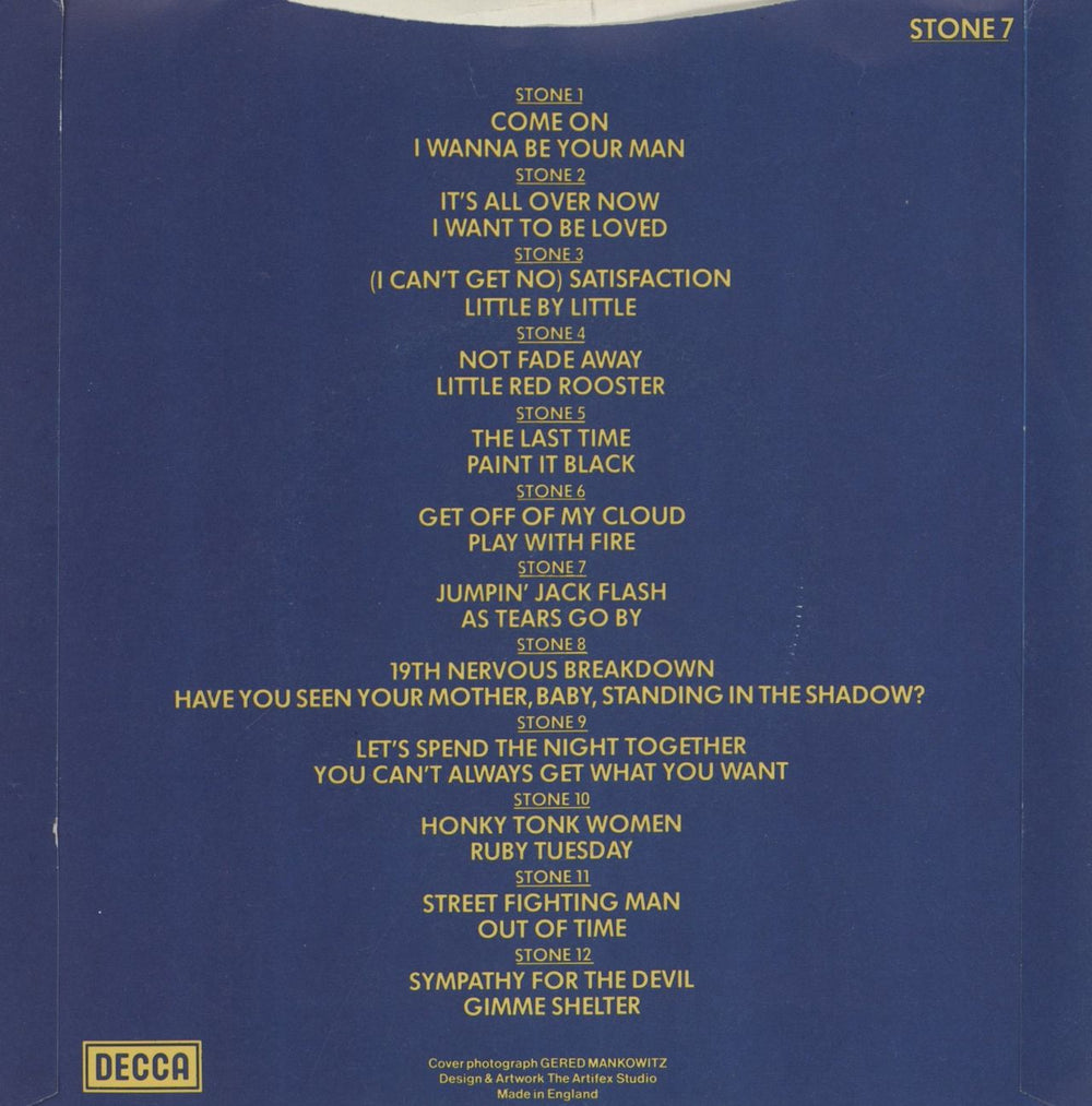 The Rolling Stones Jumpin' Jack Flash UK 7" vinyl single (7 inch record / 45)