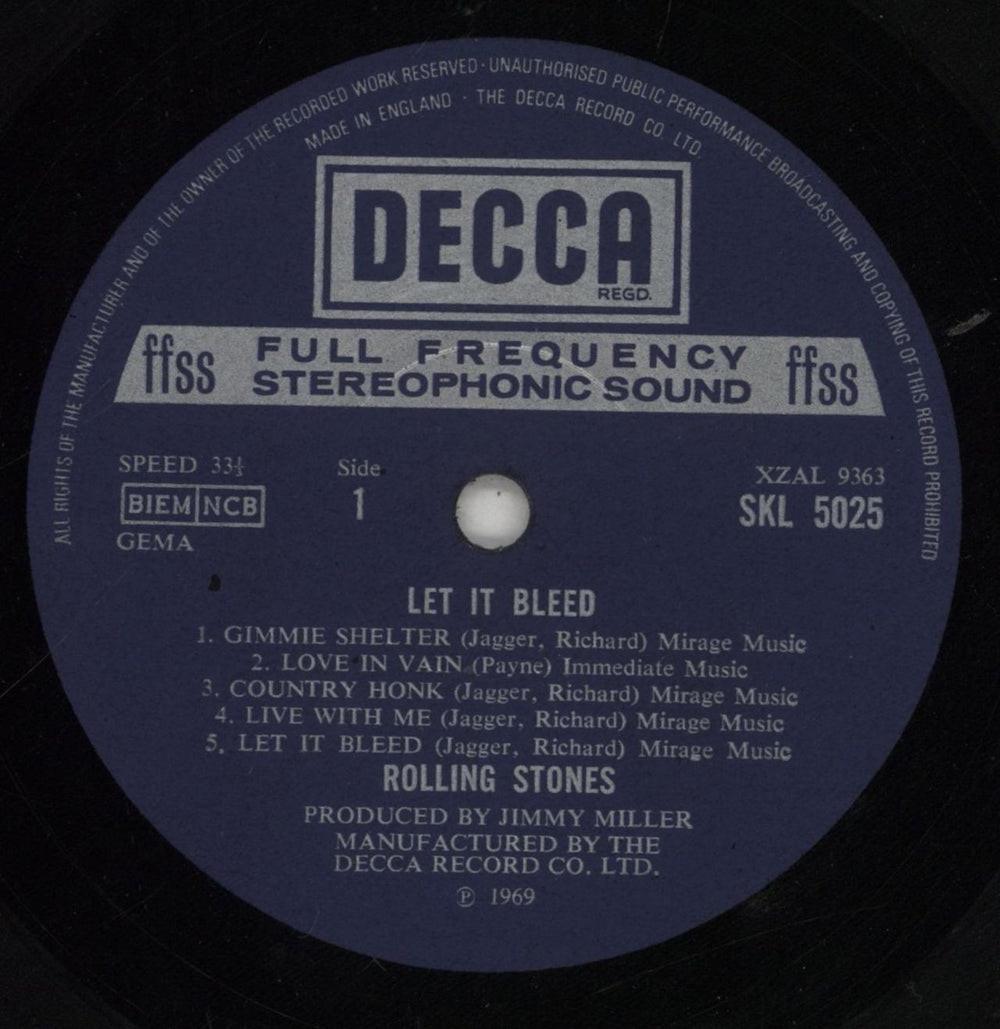The Rolling Stones Let It Bleed - 4th - uncensored inner/stickered sleeve UK vinyl LP album (LP record) ROLLPLE856698