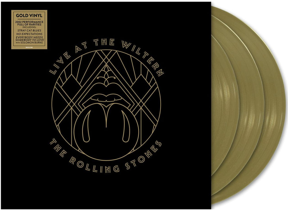 The Rolling Stones Live At The Wiltern - Gold Vinyl - Sealed UK 3-LP vinyl record set (Triple LP Album) ROL3LLI837850