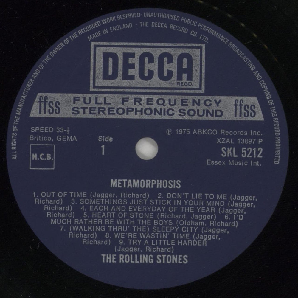 The Rolling Stones Metamorphosis - 2nd - EX UK vinyl LP album (LP record) ROLLPME793195