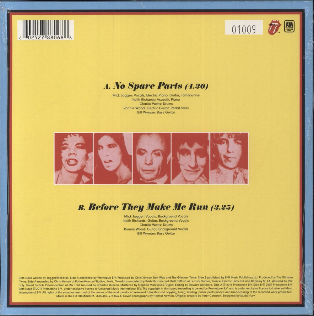 The Rolling Stones No Spare Parts - Sealed US 7" vinyl single (7 inch record / 45) 602527880686