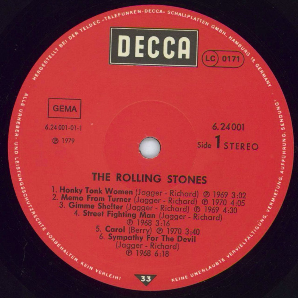 The Rolling Stones Profile German vinyl LP album (LP record) ROLLPPR77744