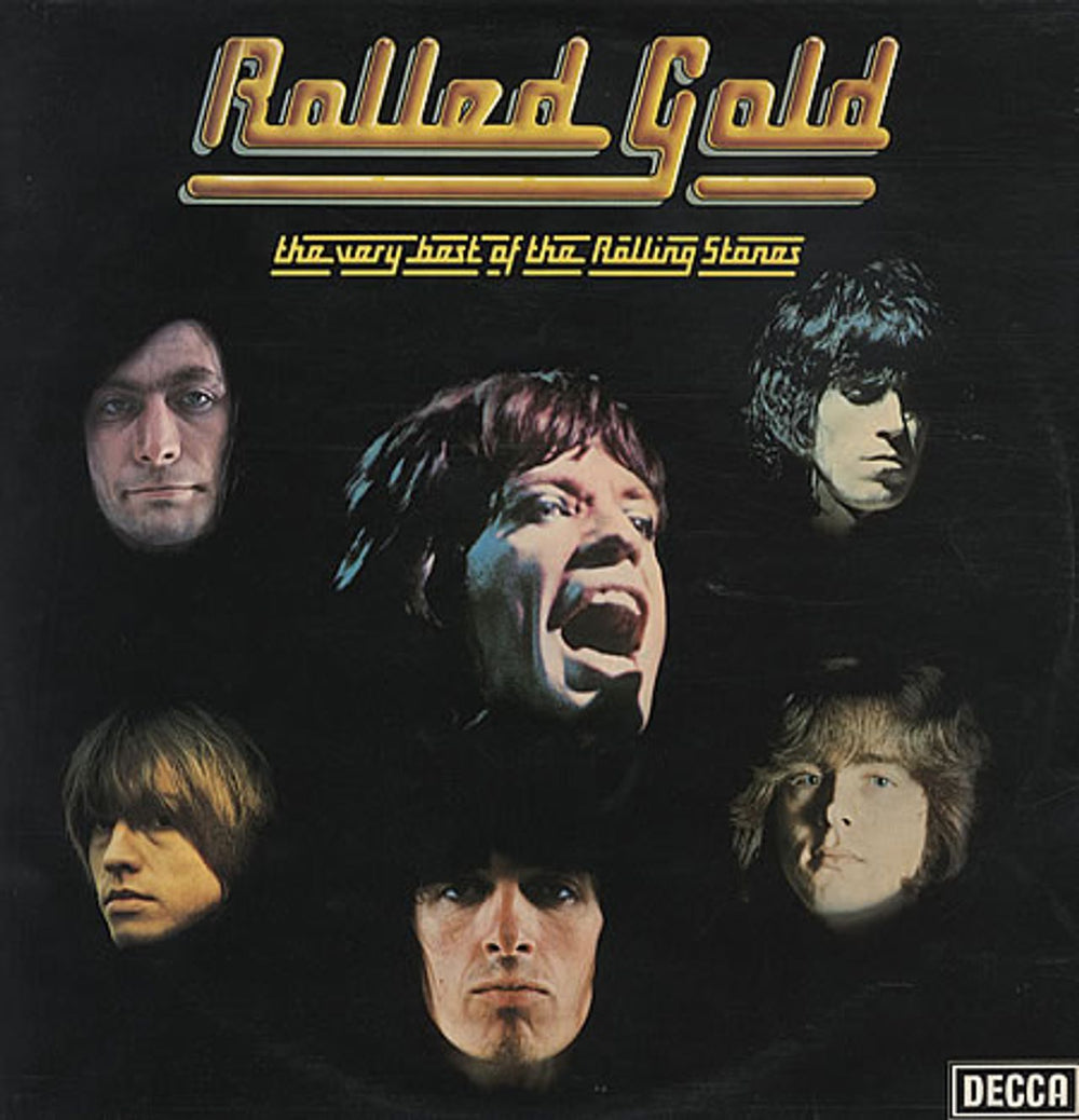 The Rolling Stones Rolled Gold - Silver Label UK 2-LP vinyl record set (Double LP Album) ROST1/2