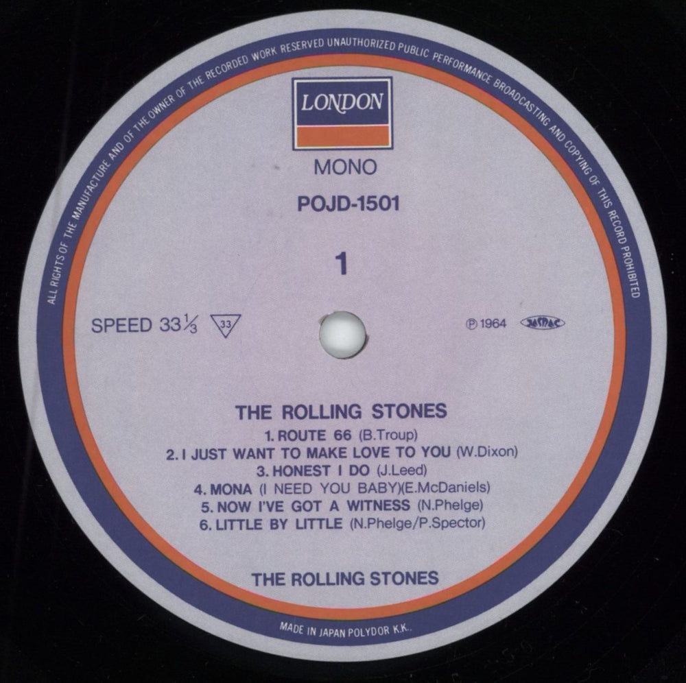 The Rolling Stones Rolling Stones + Obi Japanese vinyl LP album (LP record) ROLLPRO109620