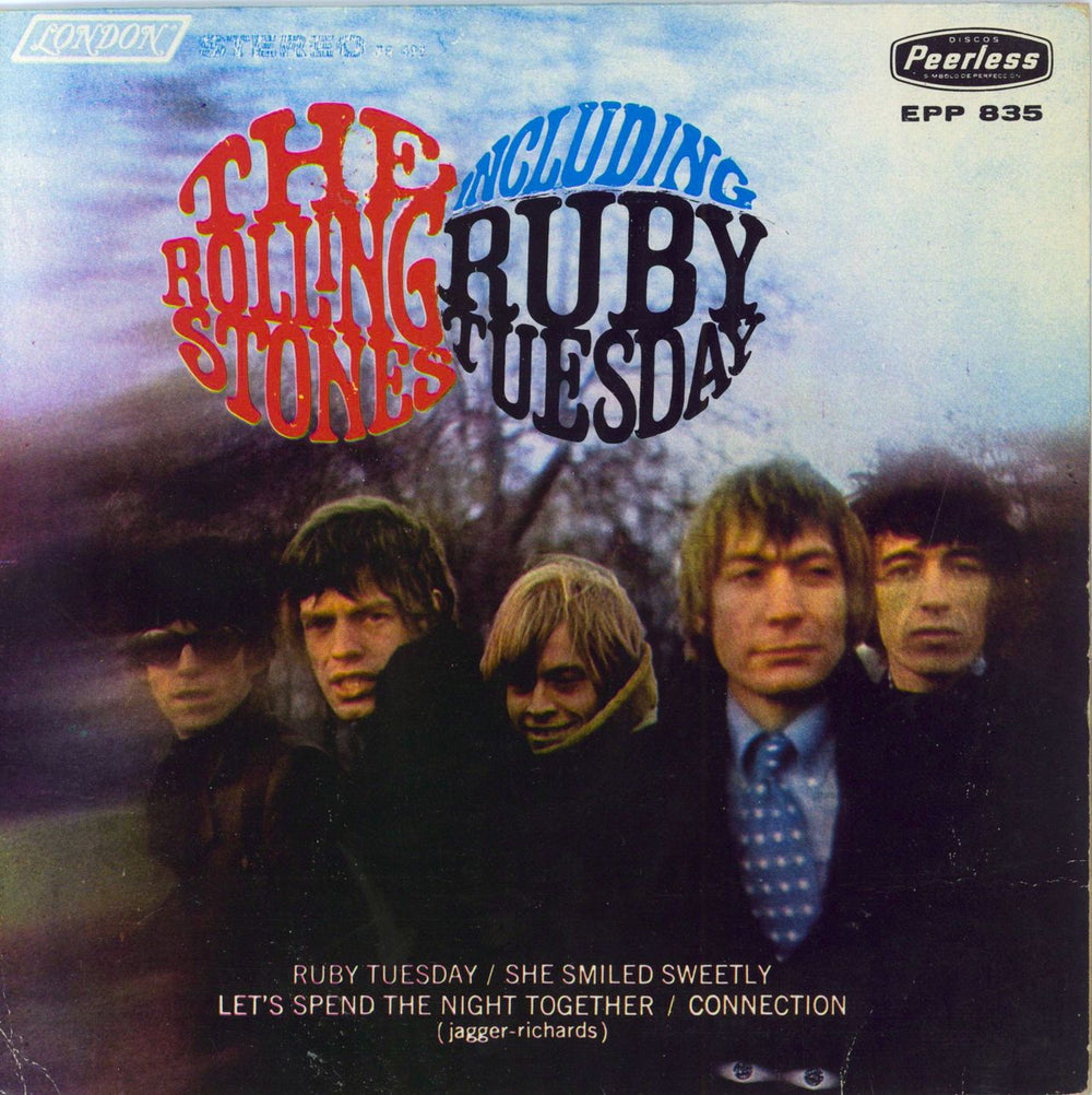 The Rolling Stones Ruby Tuesday EP - 4th Mexican 7" vinyl single (7 inch record / 45) EPP835