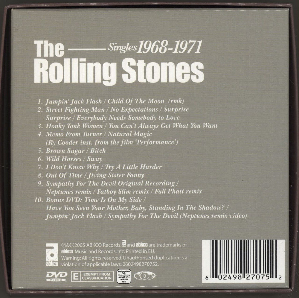 The Rolling Stones Singles 1968-1971 [Volume Three] UK CD Album Box Set 602498270752