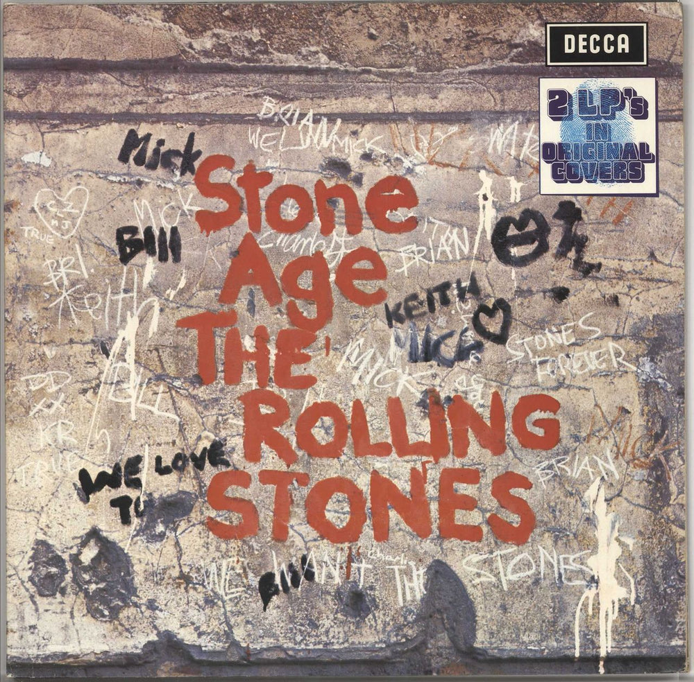 The Rolling Stones Stone Age + Got Live If You Want It - Red Label German 2-LP vinyl record set (Double LP Album) SD3024/1