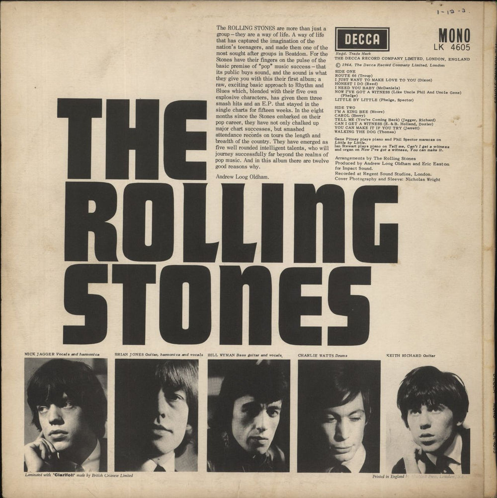 The Rolling Stones The Rolling Stones - 1st - EX UK vinyl LP album (LP record)