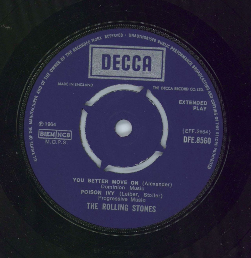 The Rolling Stones The Rolling Stones EP - Boxed - BIEM & NCB UK 7" vinyl single (7 inch record / 45)