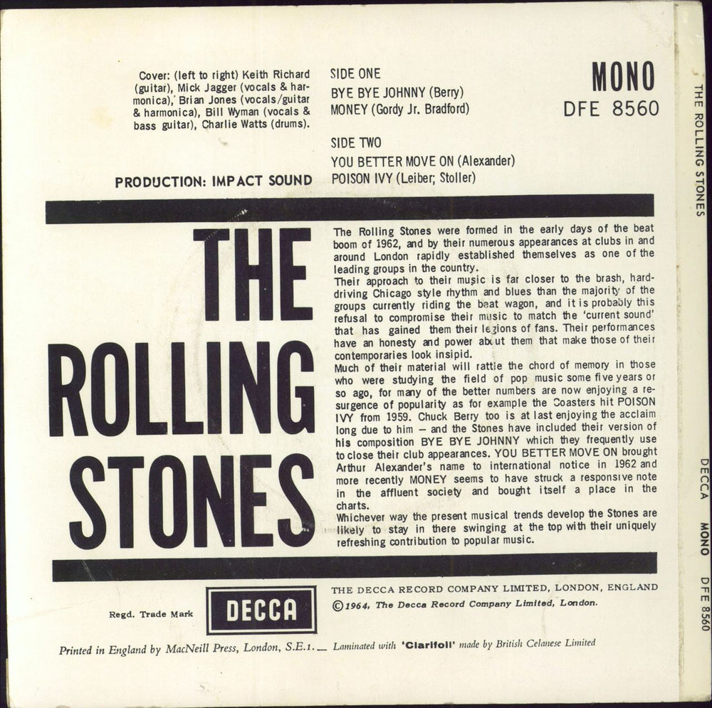 The Rolling Stones The Rolling Stones EP - Boxed - BIEM & NCB UK 7" vinyl single (7 inch record / 45) ROL07TH796203