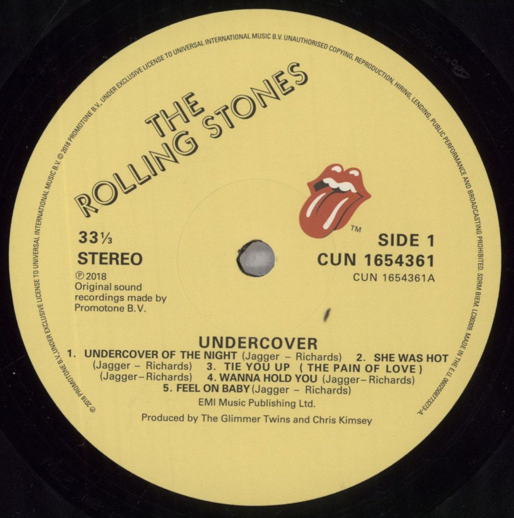 The Rolling Stones Undercover: Half-Speed Mastered - 180 Gram Vinyl - EX UK vinyl LP album (LP record) ROLLPUN837063