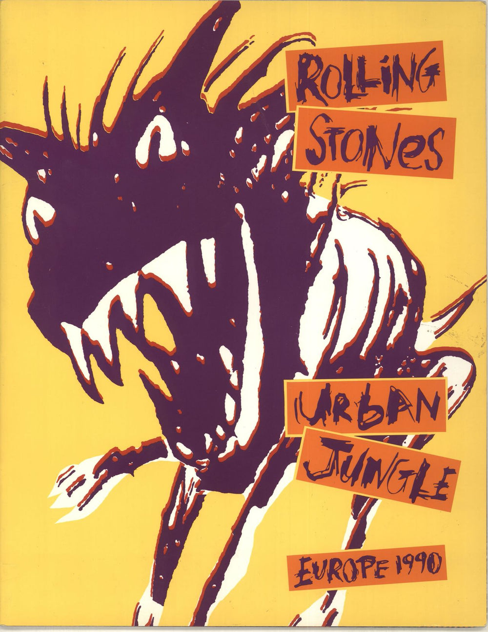 The Rolling Stones Urban Jungle: Europe 1990 + 'Bud' insert UK tour programme TOUR PROGRAMME