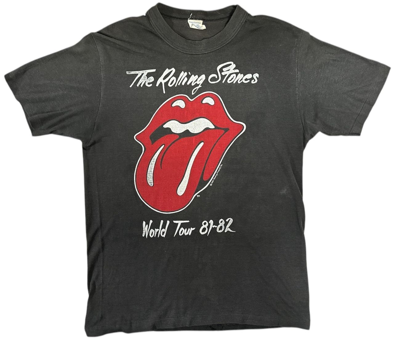 THE ROLLING STONES 1981 TOUR ヴィンテージ Tシャツ The Rolling Stones World Tour 81-82 UK T-shirt — RareVinyl.com