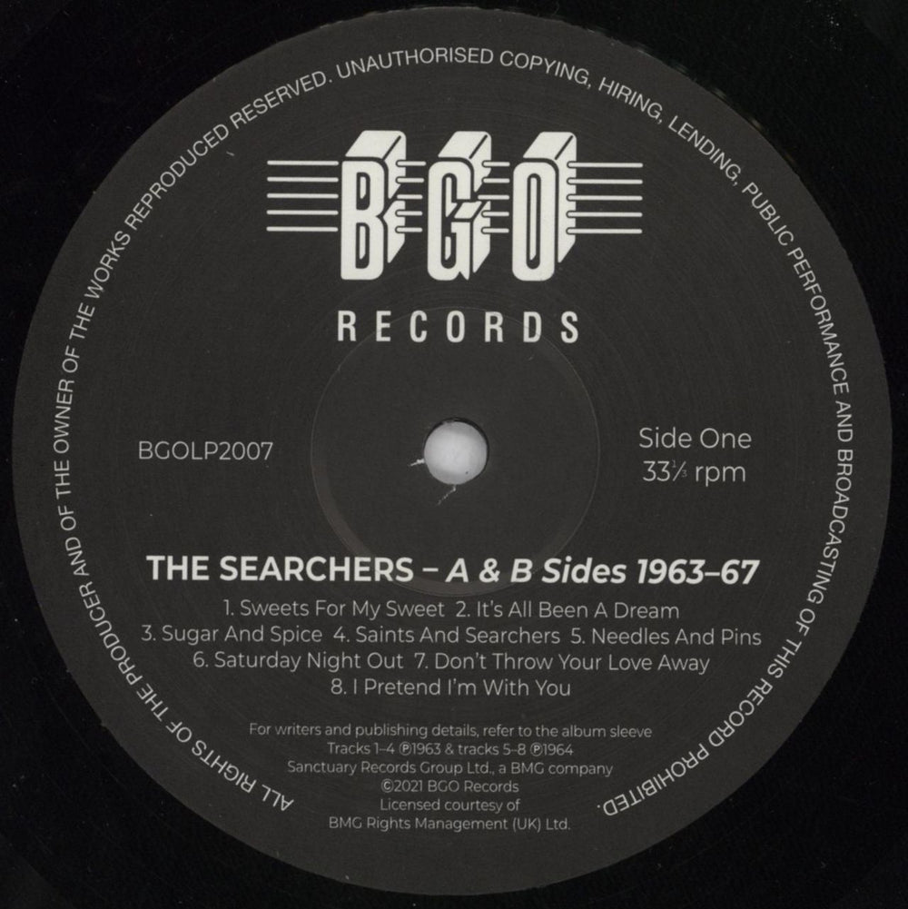 The Searchers A & B Sides 1963-67 UK 2-LP vinyl record set (Double LP Album) SRC2LAB818909