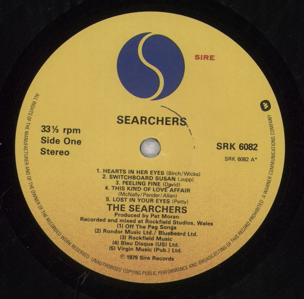 The Searchers Searchers UK vinyl LP album (LP record) SRCLPSE616021