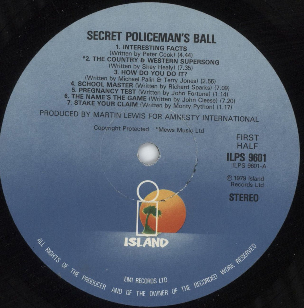 The Secret Policeman's Ball The Secret Policeman's Ball - Opened shrink UK vinyl LP album (LP record) U3OLPTH880356