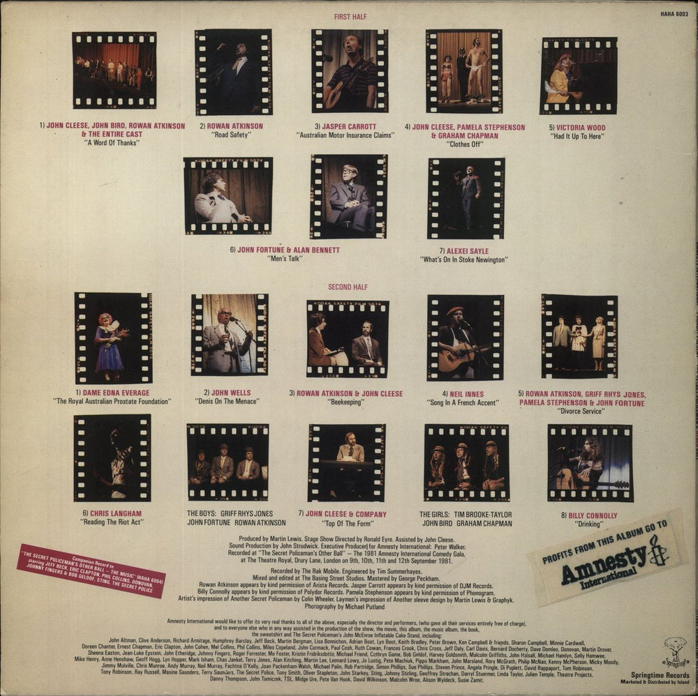 The Secret Policeman's Ball The Secret Policeman's Other Ball UK vinyl LP album (LP record)