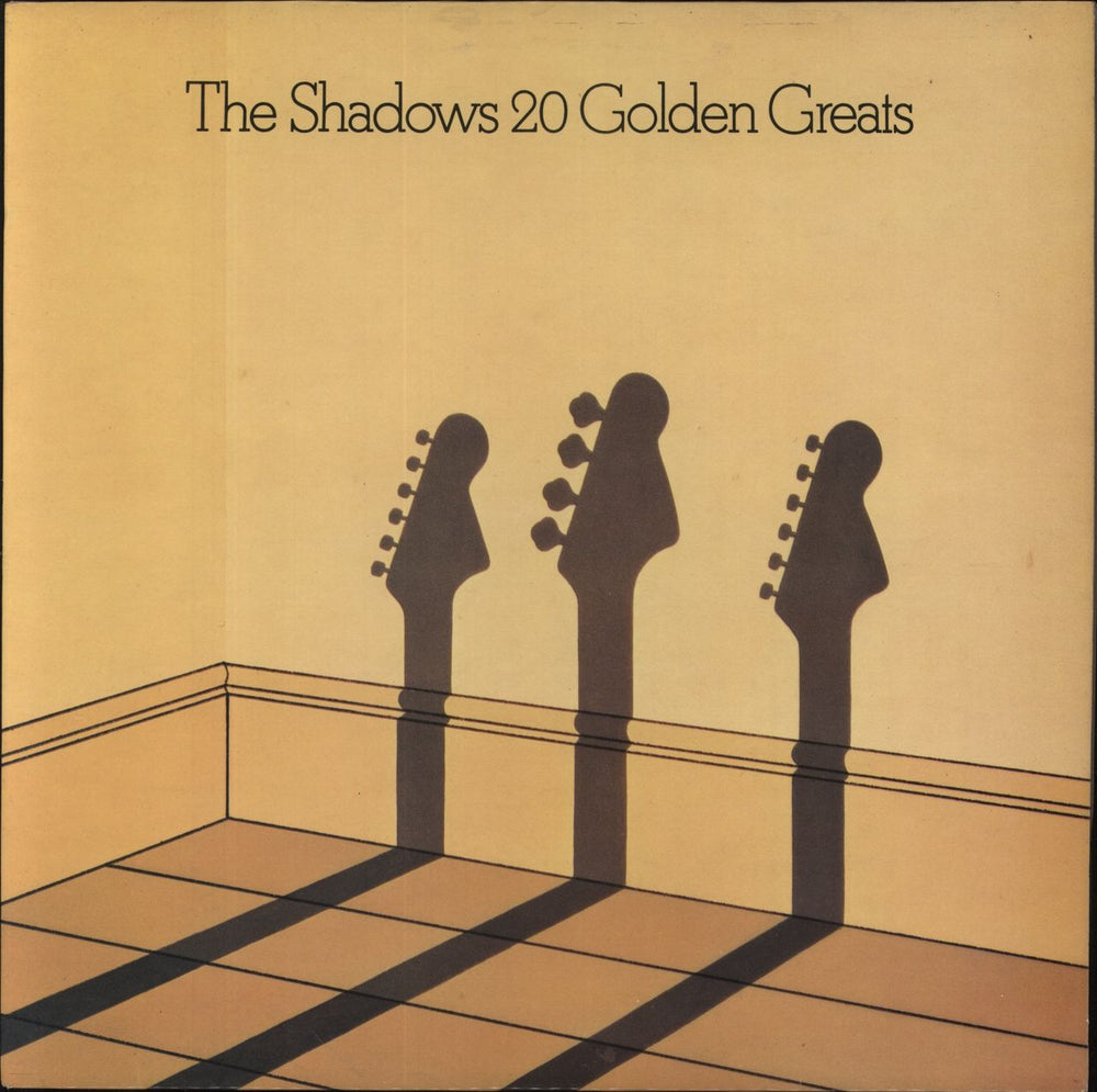 The Shadows 20 Golden Greats - glossy p/s + inner UK vinyl LP album (LP record) EMTV3