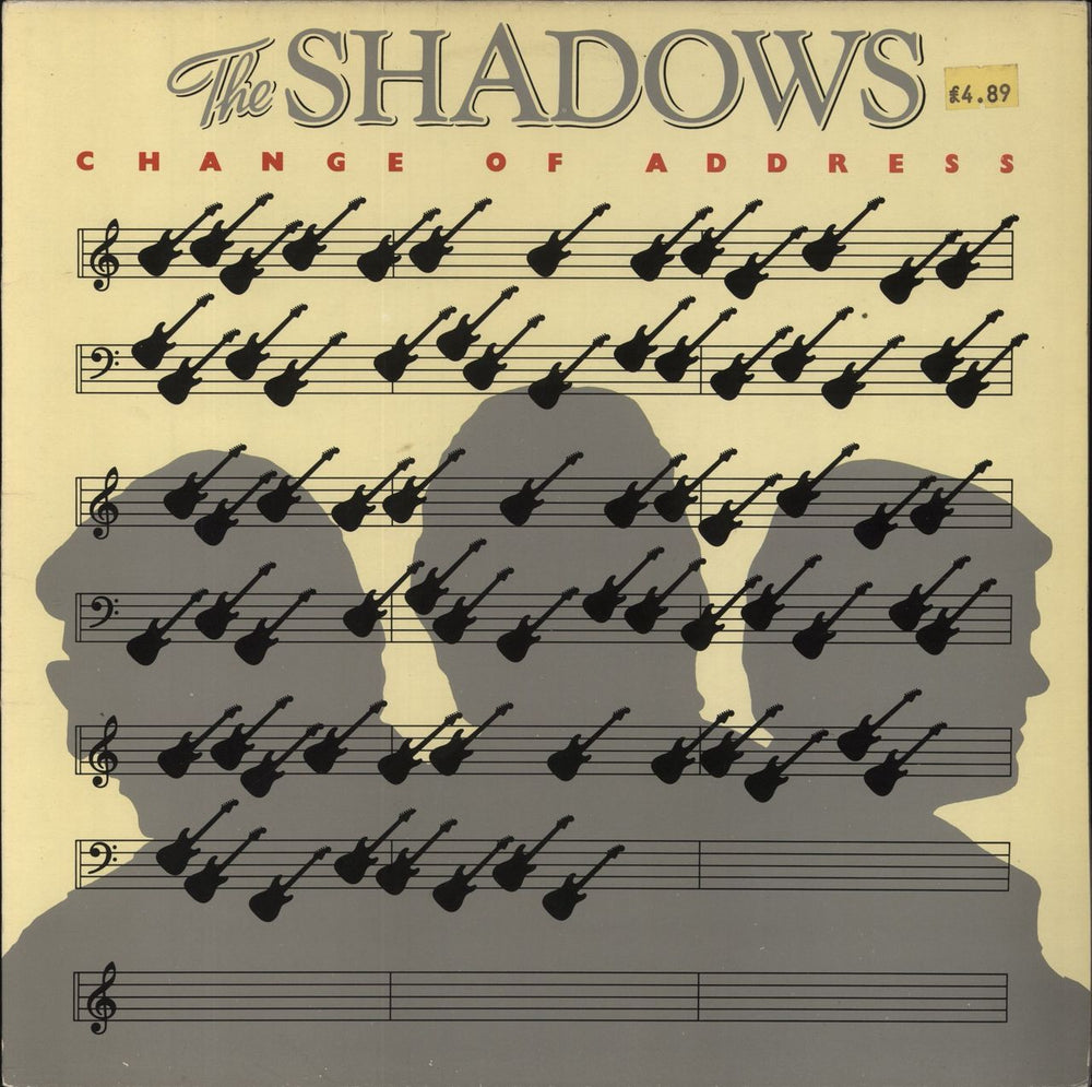 The Shadows Change Of Address + Merchandise insert UK vinyl LP album (LP record) 2442179