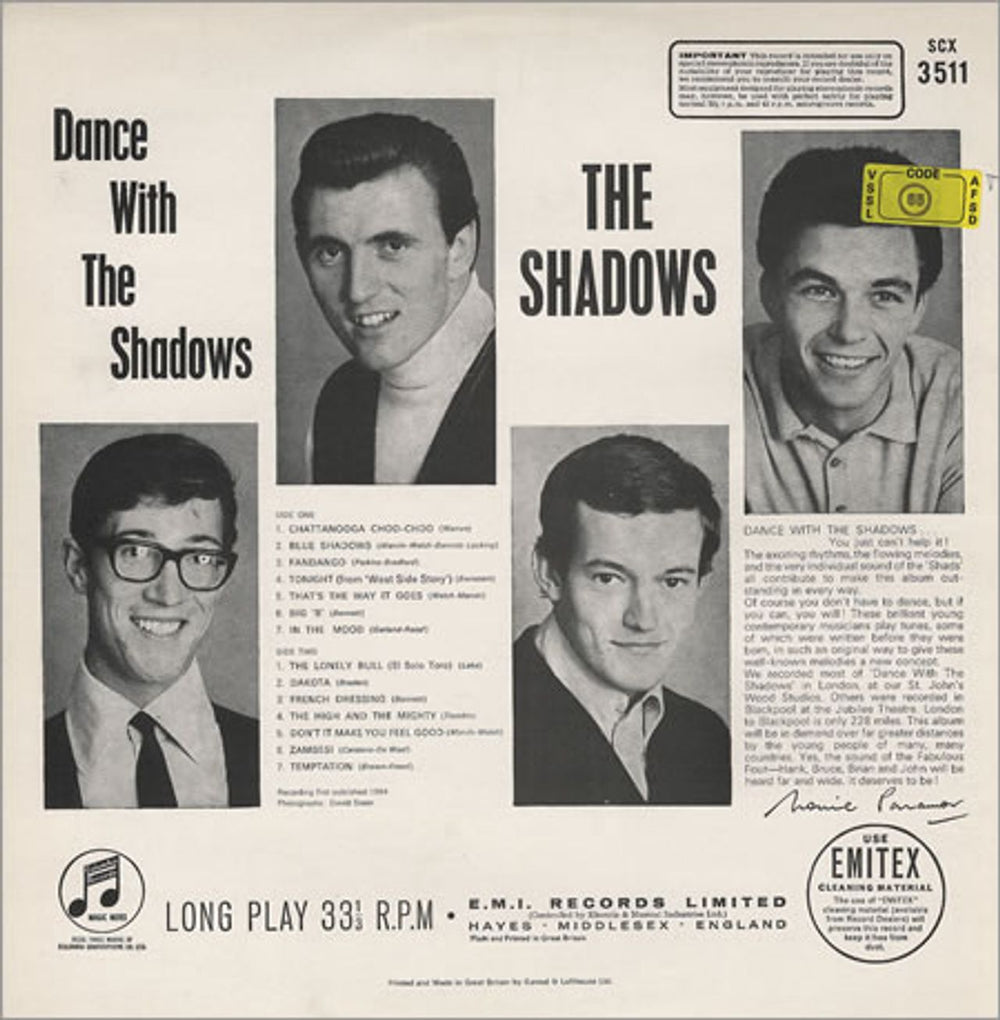 The Shadows Dance With The Shadows - Two box UK vinyl LP album (LP record) SHDLPDA240552