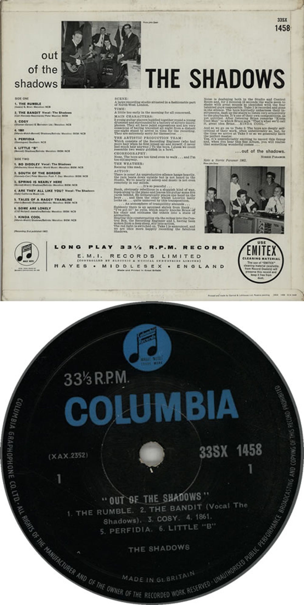 The Shadows Out Of The Shadows UK vinyl LP album (LP record) SHDLPOU637948