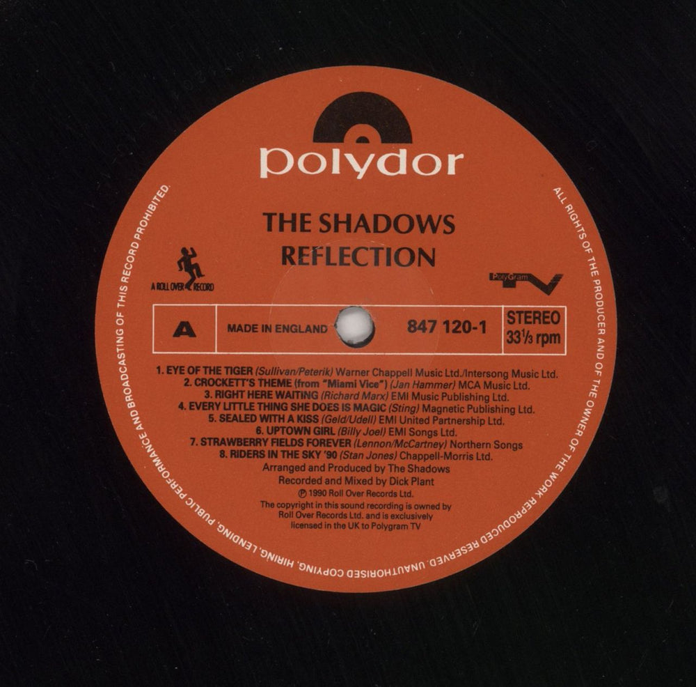 The Shadows Reflection UK vinyl LP album (LP record) SHDLPRE512522