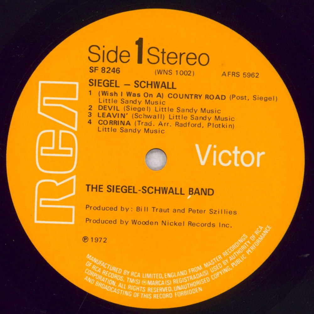 The Siegel-Schwall Band The Siegel-Schwall Band UK vinyl LP album (LP record) U69LPTH840533