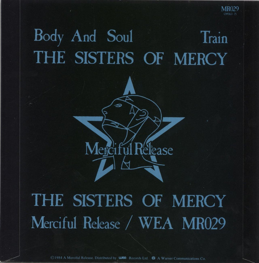 The Sisters Of Mercy Body And Soul UK 7" vinyl single (7 inch record / 45)