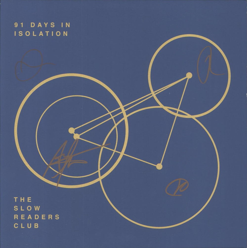 The Slow Readers Club 91 Days In Isolation - Clear Vinyl + Autographed UK vinyl LP album (LP record)