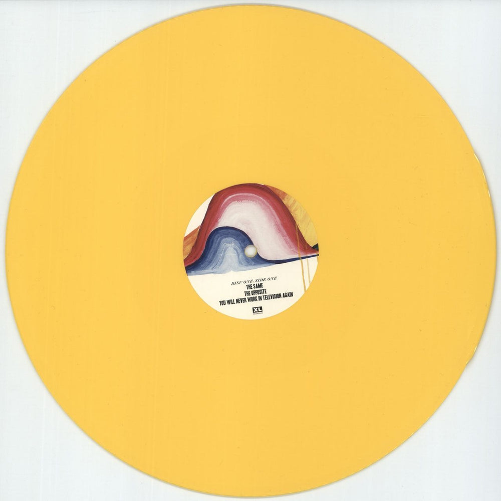 The Smile A Light For Attracting Attention - Yellow Vinyl UK 2-LP vinyl record set (Double LP Album) 4QE2LAL850246