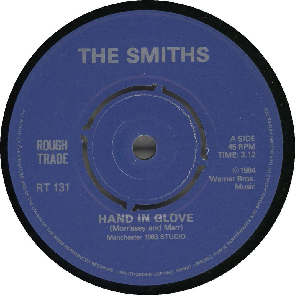 The Smiths Hand In Glove - P/S - Manchester - 4pr UK 7" vinyl single (7 inch record / 45) SMI07HA848963