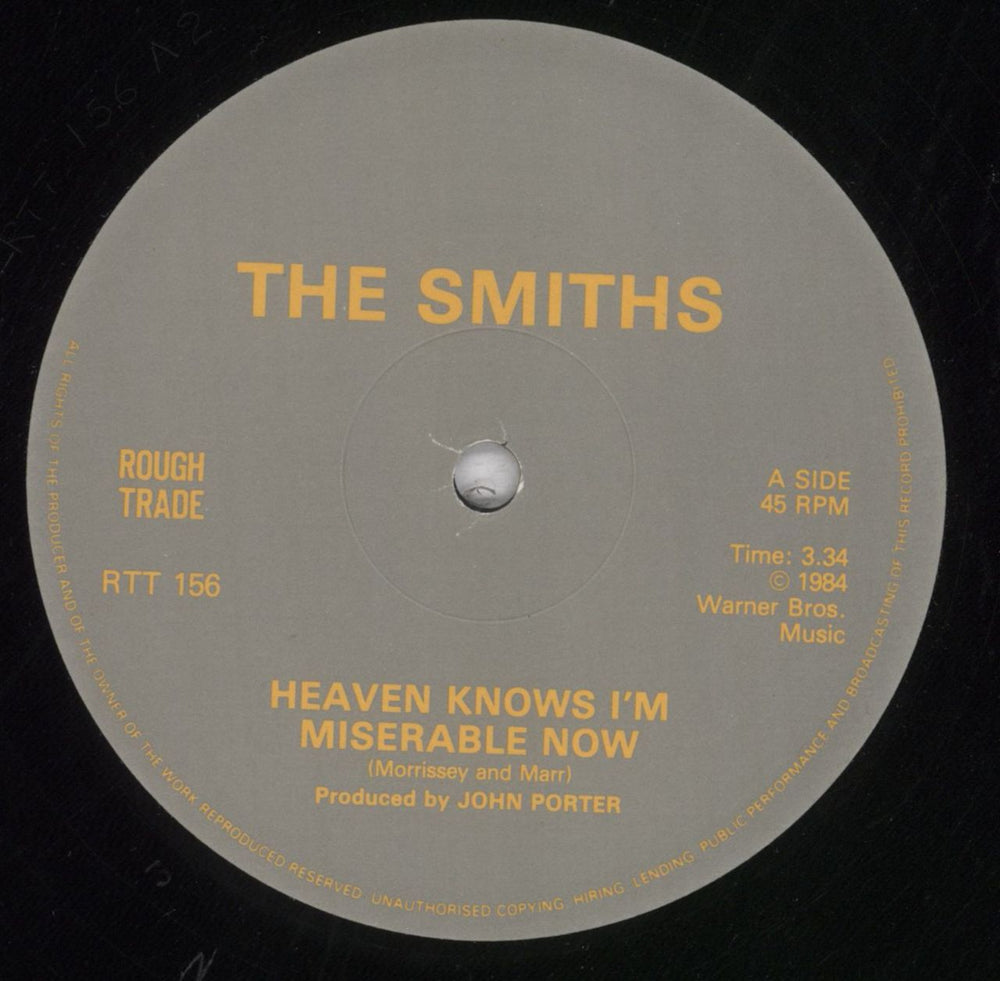 The Smiths Heaven Knows I'm Miserable Now - EX UK 12" vinyl single (12 inch record / Maxi-single) SMI12HE438497