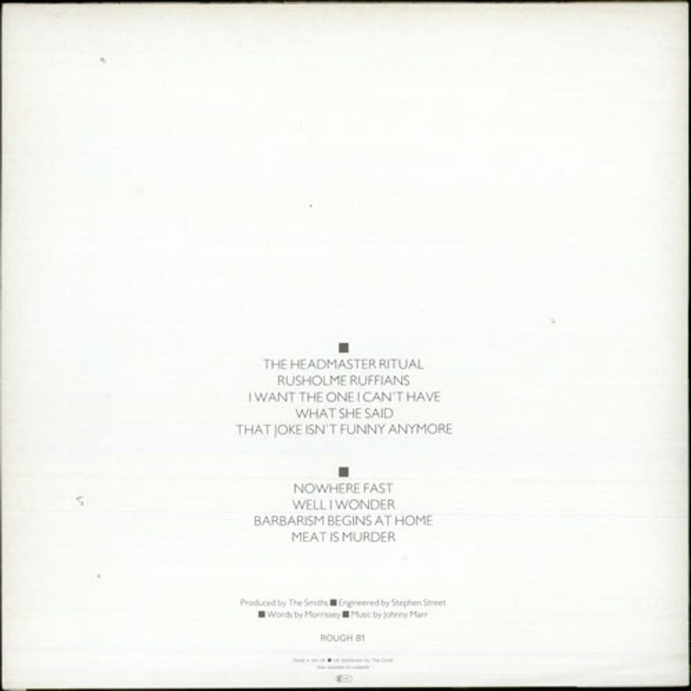 The Smiths Meat Is Murder - EX UK vinyl LP album (LP record) SMILPME92801
