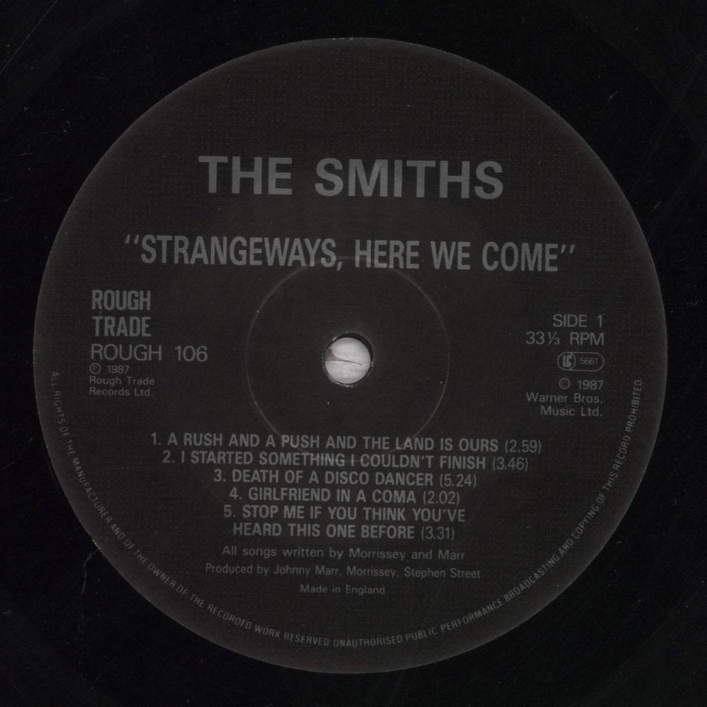 The Smiths Strangeways, Here We Come UK vinyl LP album (LP record) SMILPST533430