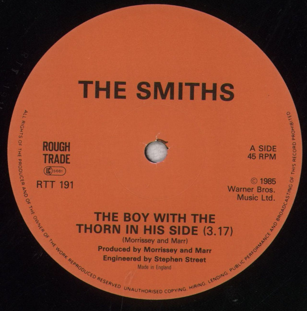 The Smiths The Boy With The Thorn In His Side - EX UK 12" vinyl single (12 inch record / Maxi-single) SMI12TH585417