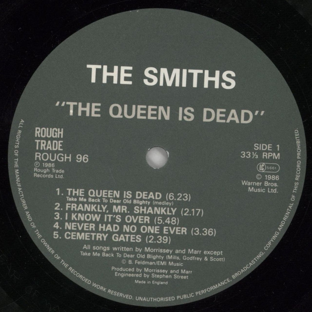 The Smiths The Queen Is Dead - Stickered - EX UK vinyl LP album (LP record) SMILPTH81000