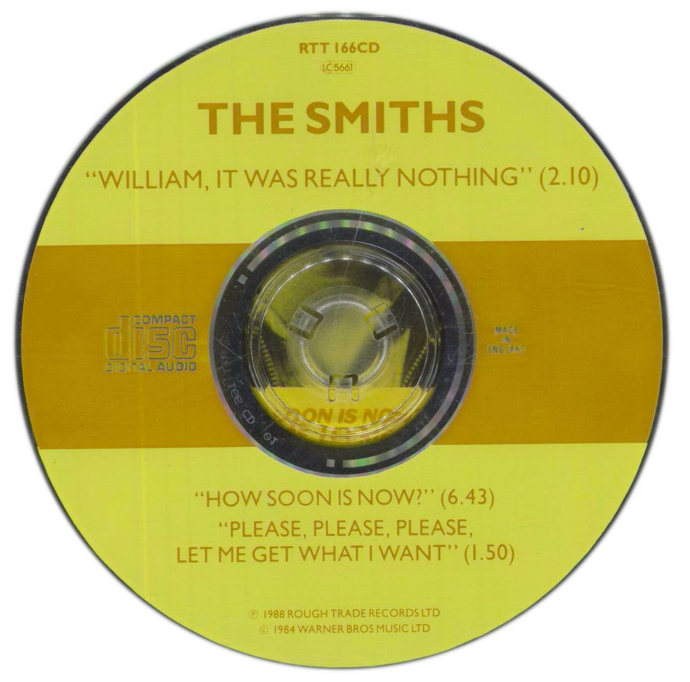 The Smiths William It Was Really Nothing UK CD single (CD5 / 5") SMIC5WI15923