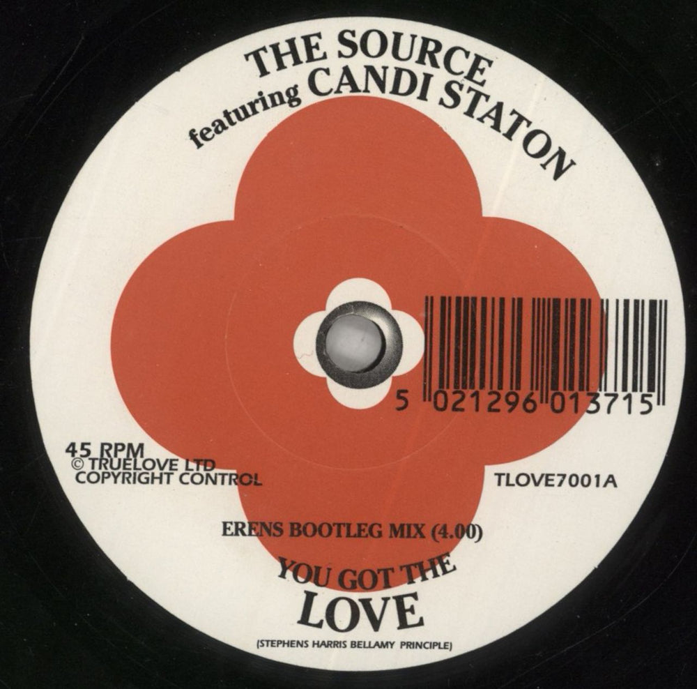 The Source You Got The Love (Erens Bootleg Mix) + p/s UK 7" vinyl single (7 inch record / 45) S1007YO654890