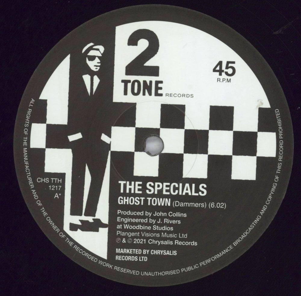 The Specials Ghost Town - 40th Anniversary Edition - Half Speed Mastered UK 12" vinyl single (12 inch record / Maxi-single) SPE12GH830586