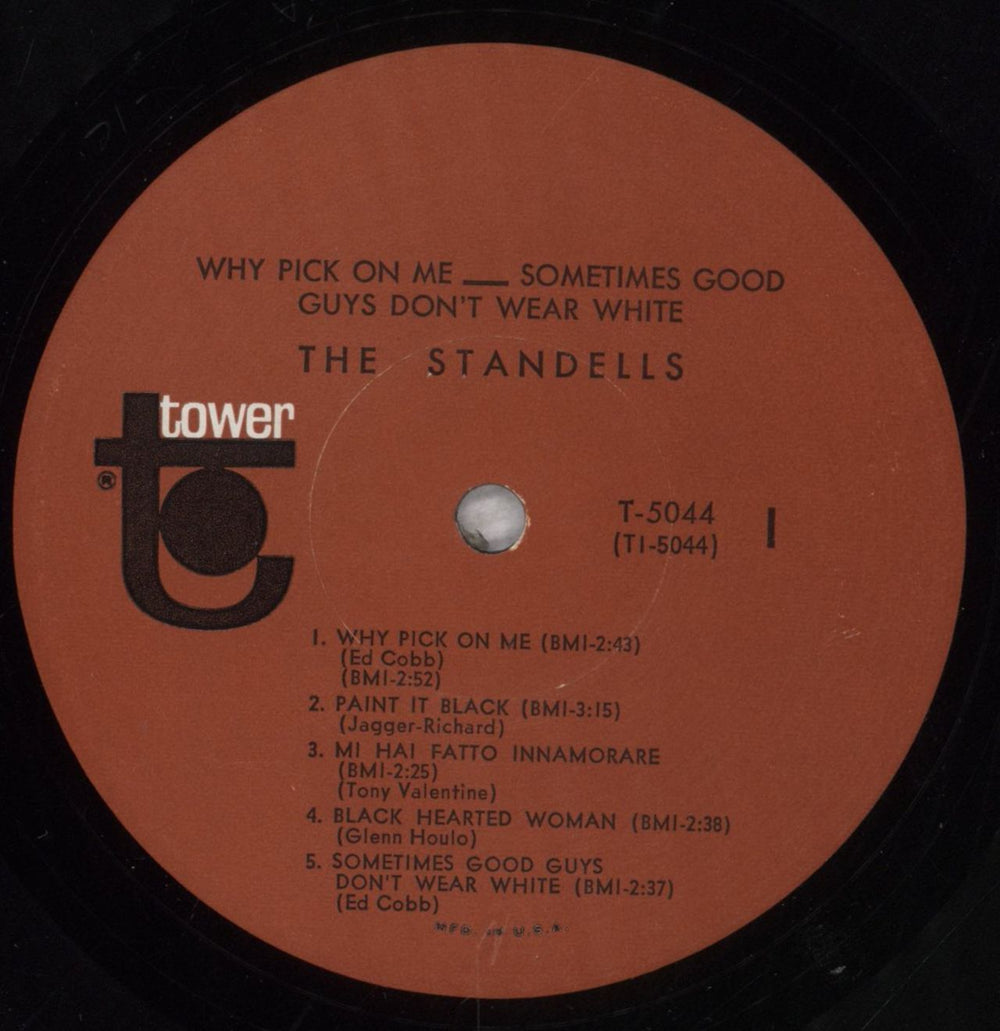 The Standells Why Pick On Me - Mono - VG US vinyl LP album (LP record) TSLLPWH846392